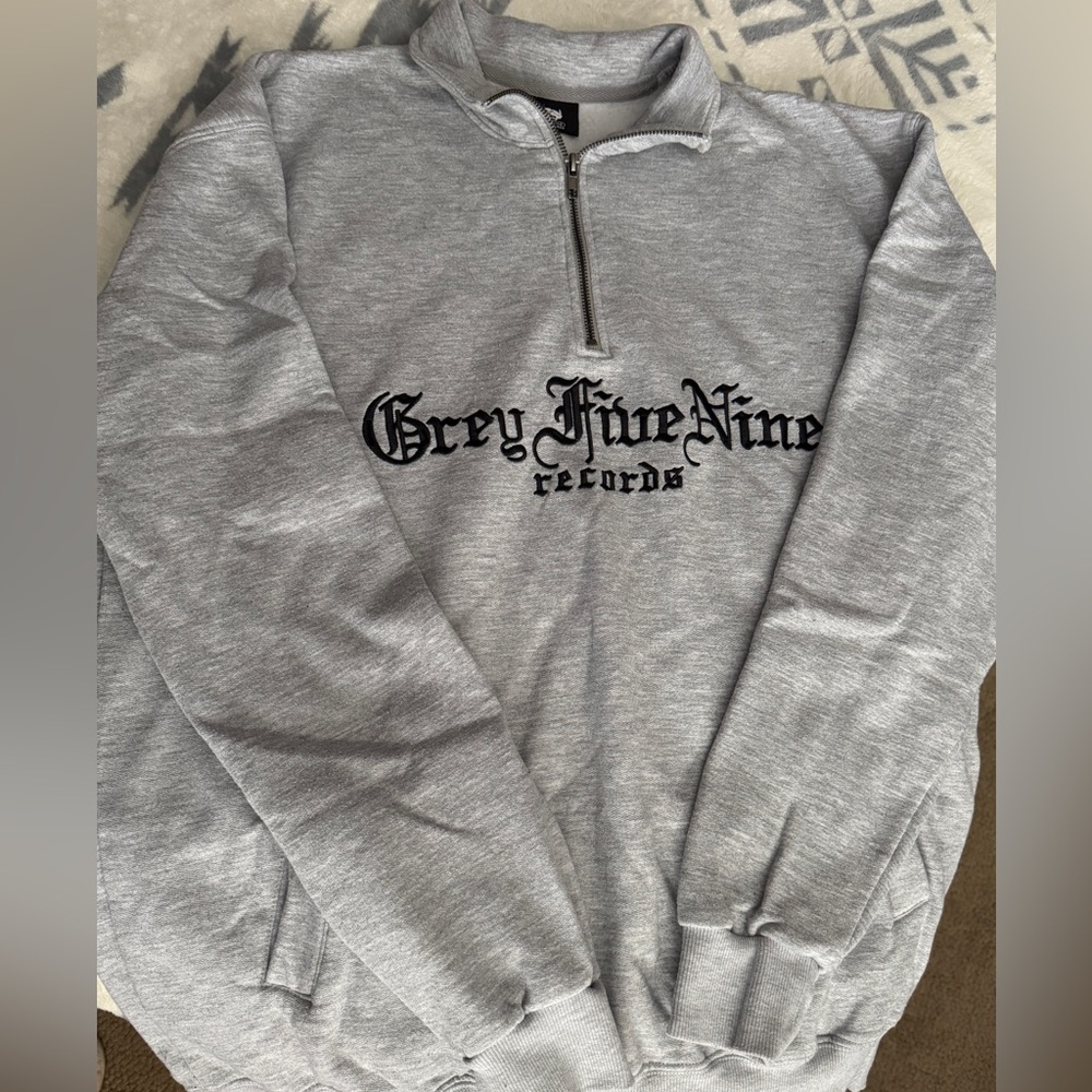 $uicide Boy$ Merch - Grey Five Nine Collar Sweater